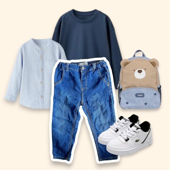 ZARA Kids Blue Jeans | Size 2-3 Years | Soft Stretch Denim Pants - Picture 2 of 6